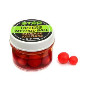 Stég Upters Method Ball Sausage 6-8mm 10db/dob. pontyhorgász csalik, piros, úszó, horogravaló, method feeder, kolbász ízű - Mesterséges horogravaló