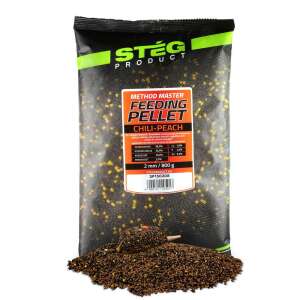 Stég Feeding Pellet 2mm Chili-Peach 800g 102372788 - Lebegő csali