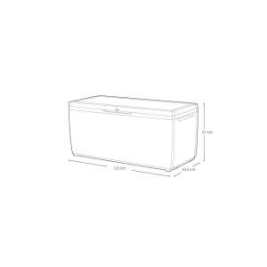 Keter SPRINGWOOD MŰANYAG KERTI LÁDA 305L