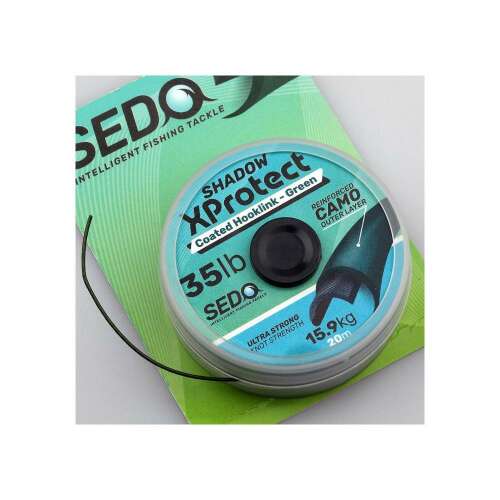 SEDO Shadow XProtect bevonatos előkezsinór zöld 35lb, 20m-es tekercs - Monofil előkezsinór