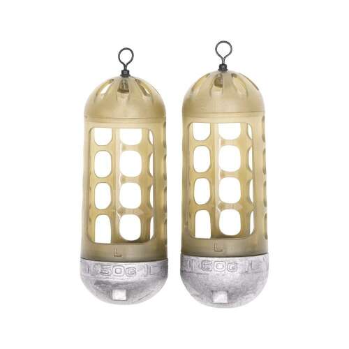 GURU Caged Window Feeder - Nagy 50g + 60g, két etetőkosár hálóval a horgász csalikhoz - Method és feeder kosár