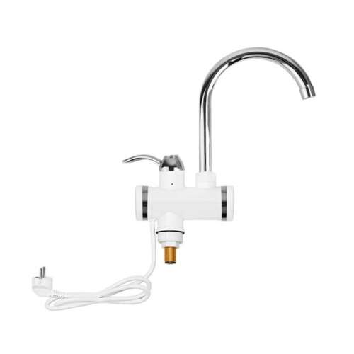 Átfolyós vízmelegítő csaptelep LCD kijelzővel, elektromos vízmelegítő csaptelep, konyhai csaptelep instant forró vízzel