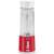 Sencor SBL 134RD portable blender, red, with a white lid and a clear container