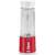 Sencor SBL 134RD portable blender, red, with a white lid and a clear container