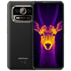 Ulefone Armor 25T Pro 5G DS okostelefon, fekete, elülső és hátlapi nézet - Ulefone