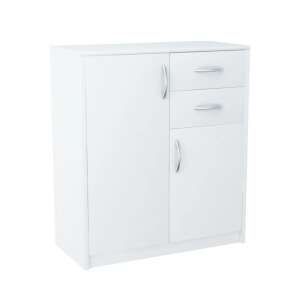 White 2-door 2-drawer chest of drawers, FUR1662 - Dresser