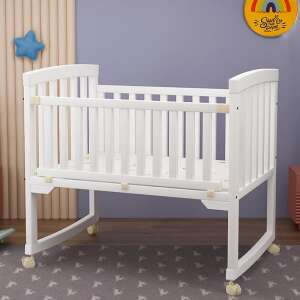BeComfort BG01 baby crib with mosquito net, white, 104x60x85cm - Furniture