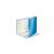 Leitz Wow A4 Maxi 40 mm D-ring binder, blue, open