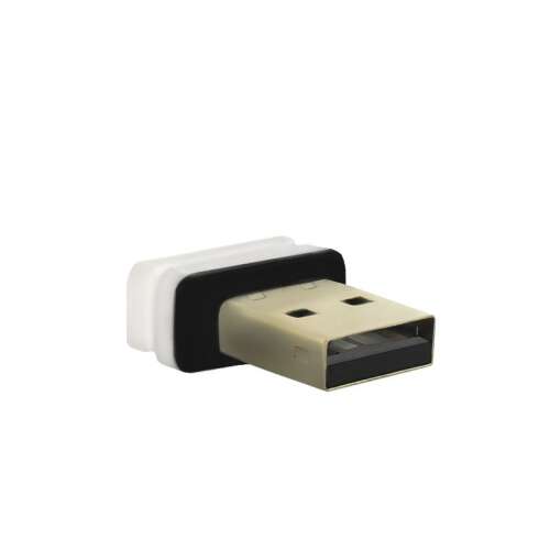 Qoltec USB WiFi 150Mbps adapter, fehér, oldalnézet - Qoltec