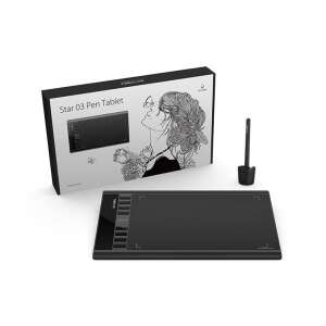 XP-Pen Star 03 V2 Grafikus Táblagép - Fekete - 260x170mm