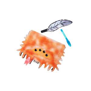 Okładka Księgi Potworów Harry'ego Pottera z piórem i piórem z niewidzialnym atramentem - Rubie's