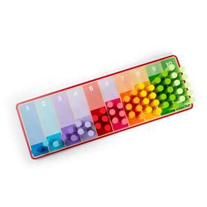 Set Zählstäbe aus Holz - Regenbogen