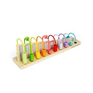 Drewniany abakus dla dzieci, kolorowy abakus do nauki matematyki, abakus do dodawania i odejmowania, edukacyjna zabawka dla przedszkolaków, abakus dla niemowląt, abakus z koralikami do liczenia, drewniana zabawka dla dzieci, abakus do wczesnej nauki, abakus matematyczny dla dzieci, abakus dla przedszkolaków - Gra rozwojowa dla dzieci w wieku szkolnym