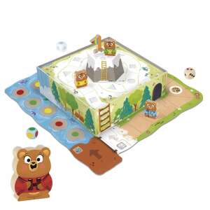 Игра на дъска Bear Adventure, забавна и образователна игра за предучилищна възраст, с цветни мечки и предизвикателство за катерене по планината - Настолна игра и Маса за джаги и аксесоари