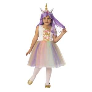Unicorn Princess Costume for Girls with Lights, Size M - Rubie's