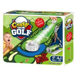 Cutie cu jocul Crazy Golf, un joc de familie pentru copii și adulți, cu un covor de golf, mingi de golf și un steag - Jocuri de îndemânare în aer liber