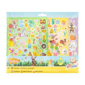 Grafix 200 piece Easter sticker set with bunnies, chicks, eggs, and other spring designs - Sticker, Magnet