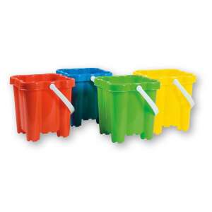 4 darabos színes Androni Giocattoli kastély vödör szett homokozáshoz, 16 cm - Androni