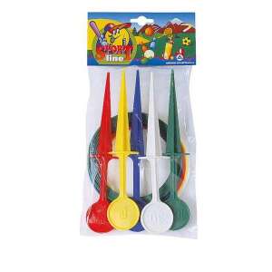 Androni Giocattoli Sport Line Ring Toss Game, outdoor game with 5 rings and 5 stakes - Androni