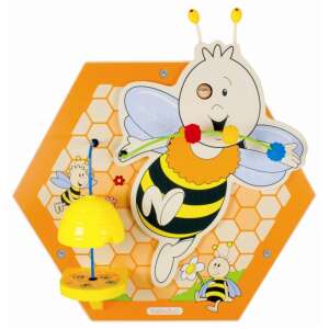 Beleduc Bienenstock Wandspiel, ein hölzernes bienenförmiges Aktivitätspanel mit beweglichen Teilen für Vorschulkinder - Schaukelpferde, Schaukeltiere und Entwicklungsspiele für Kinder im Kindergartenalter