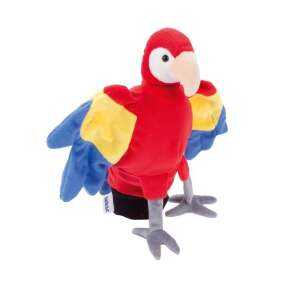 Red, yellow, and blue parrot hand puppet - Puppet Toy