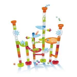 Marble run toy, 80 pieces, build your own marble run, colorful, fun, educational, kids toy, STEM toy - Plastic Building Toy