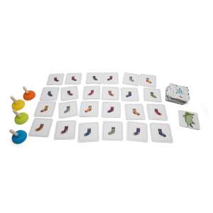 Krokodil Socks Memory Game, a fun and educational game for kids, featuring colorful socks and a crocodile character - Nonbrand Developmental Toy for Preschooler