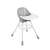 Dolu baby high chair, grey, with white tray, adjustable height, highchair, baby chair, feeding chair
