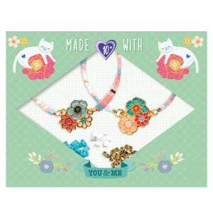 Djeco Friendship Bracelets craft kit, make your own bracelets with beads, string, and charms - Jewelry Making Kit