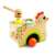 Djeco Tap A Tou wooden toy chicken with hammer and eggs, for toddlers and preschoolers