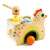 Djeco Tap A Tou wooden toy chicken with hammer and eggs, for toddlers and preschoolers
