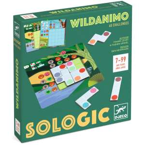 Djeco Wildanimo Logic Game Box, 40 Challenges, Ages 7-99 - Logic Game