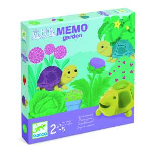 Djeco Little Memo Garden memory game for kids, featuring colorful turtles and fruits and vegetables - Memory Game