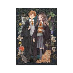 Harry Potter Puzzle - Hermione and Ron 300 pieces, Puzzlelution, Dudo, 39x28cm, 8+ years, completed puzzle - Dodo Puzzle