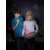 Two kids using the Outdoor Adventure Night Vision Torch red light flashlight to explore the night sky