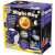 Brainstorms Toys Night Sky projector box, showing the projector and its features, projecting the solar system, constellations, and starlight