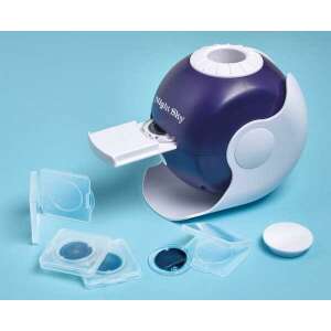 BrainStorm Toys Night Sky projector with open lid showing the different discs for projecting the solar system, constellations, starlight, and moonlight - Night Light, Projector