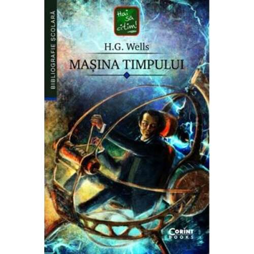 The Time Machine by H.G. Wells, a classic science fiction novel about time travel