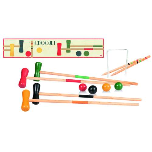 Egmont Toys® Croquet set, wooden, colorful, outdoor game for kids
