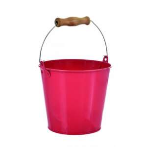 Red metal bucket with wooden handle, Egmont Toys - Garden Tool & Machine