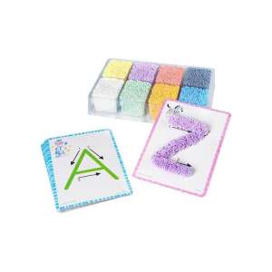 Educational Insights Playfoam Shape & Learn Alphabet Set, blocuri Playfoam colorate și cărți de alfabet, învață litere prin modelarea spumei - Slime