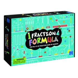 Fraction Formula board game box, fill-it-up fraction game of chance - Learning Resources Developmental Toy for School-Age Kid