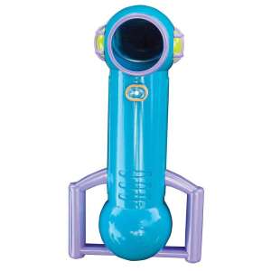 Educational Insights Geosafari Sneak & Peek Peryskop, niebieski peryskop z fioletowymi uchwytami, widok z przodu - Gra naukowa i odkrywcza