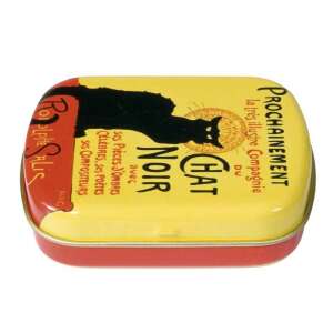 Chat Noir metal tin box, decorative storage box, vintage design - Kitchen Storage Container