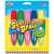 Galt Squeeze 'n Brush Funky Glitter Colors, 5 db mosható csillámos festőecset, piros, zöld, rózsaszín, kék, sárga