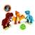 Jemini Plus musical plush toy dinosaurs with lights, 3 different dinosaurs