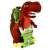 Jemini Plus musical plush toy T-Rex dinosaur with lights, 25cm