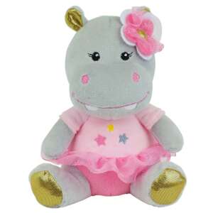 Jemini Musical Plus pluszowa hipopotam balerina, 18cm, szary i różowy, w różowej baletce i kwiatem na głowie - Interaktywna gra dla dzieci, LEGO DUPLO, Indiański namiot, Gra rozwojowa dla małych dzieci, Interaktywny pluszak i Plusz