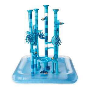 MindWare Aqua Labyrinth Twist Bausteinspielzeug, blau, 82 Teile, Wasserspiel, STEM-Lernen - Plastikbausteine