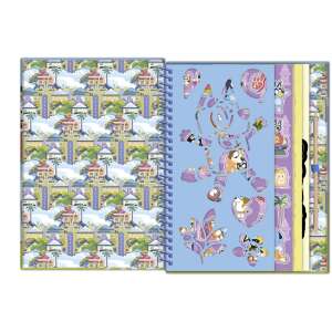 Bluey karcoló és színező füzet matricákkal, Totum, 10 karcoló oldal, 10 színező oldal, matricák és dekorációk - Totum